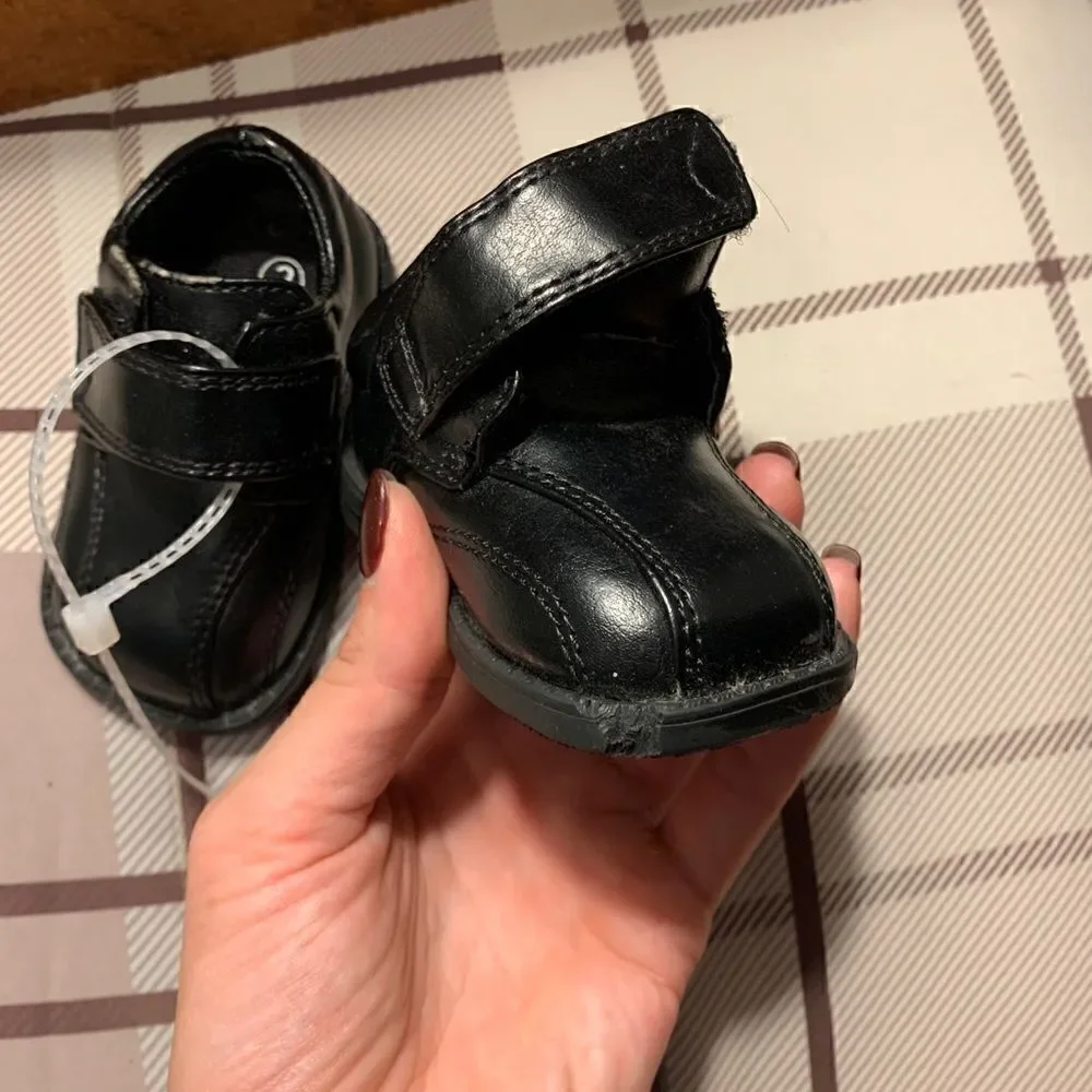 Black Pleather Dress Shoes